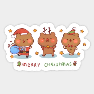 Beary Christmas! Sticker